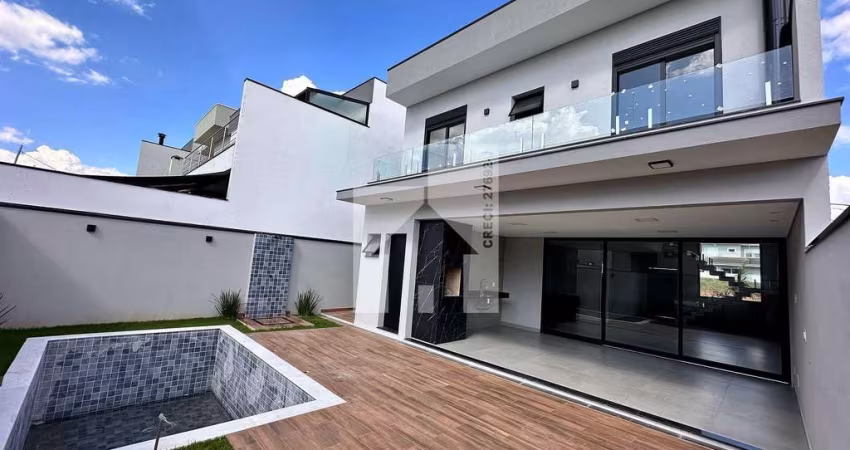 Casa à venda com 3 suites, closet, piscina, 4 vahas - 200m² - Reserva Ermida, Jundiaí, SP