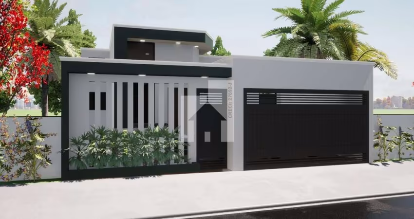 Magnifica Casa Nova com 3 Dormitórios sendo 1 suíte, Área Gourmet com Piscina à venda, Residencial