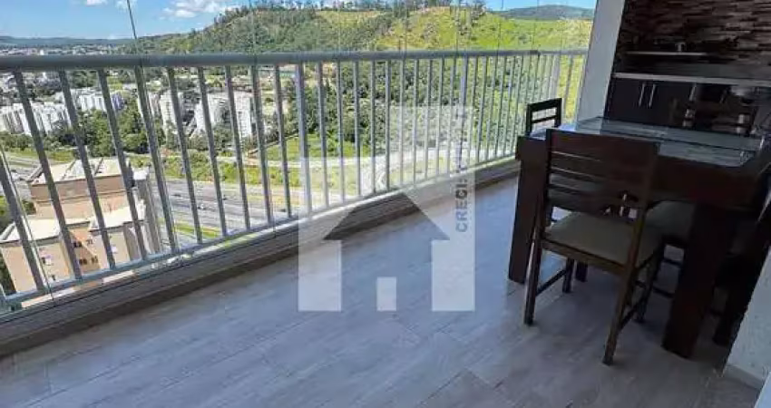 Apartamento MOBILIADO para locação, com varanda gourmet com vista livre para anhanguera, Jardim Bon