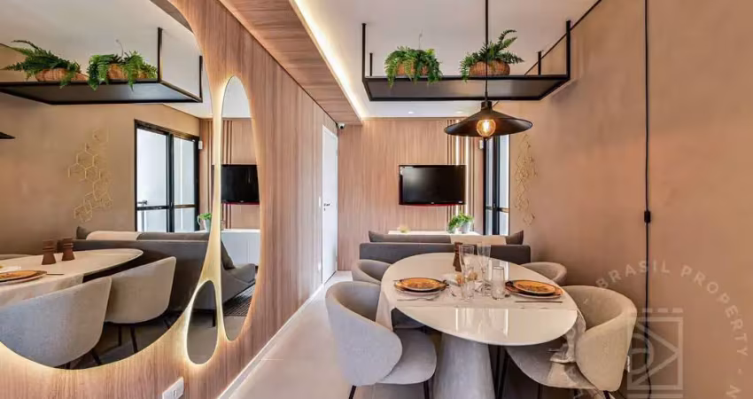 Reserva dos manacás, 2 dormitórios, 1 vaga, 42m², varanda, 5 mim da embraer