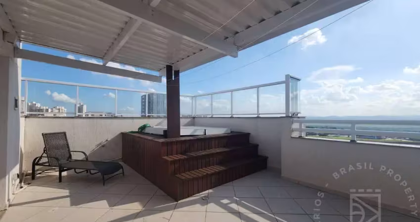 Cobertura duplex, 242m², 4 suítes, 5 vagas, jardim aquárius