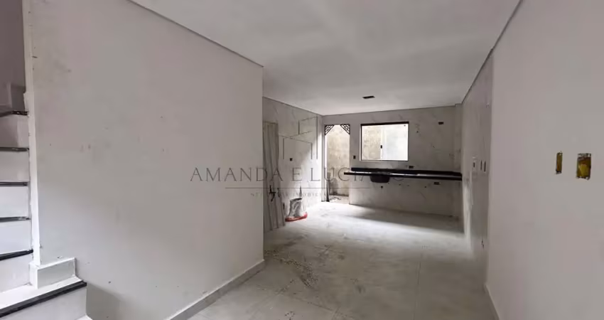 Casa em condomínio para venda em praia grande, caiçara, 2 dormitórios, 2 banheiros, 1 vaga