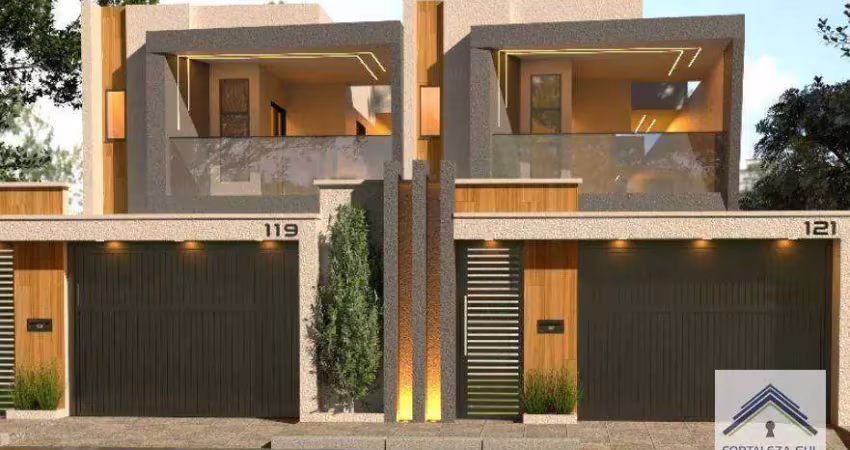 Casa com 4 dormitórios à venda, 177 m² por R$ 695.000,00 - Edson Queiroz - Fortaleza/CE
