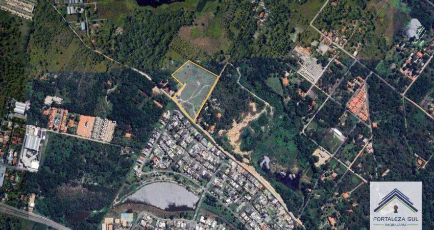 Terreno à venda, 53732 m² por r$ 10.746.509,40 - guaribas - eusébio/ce