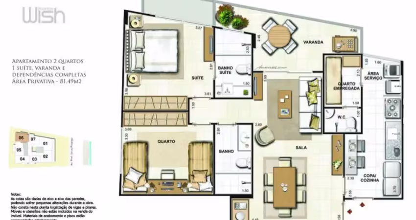 Venda Apartamento, Charitas, dois quartos