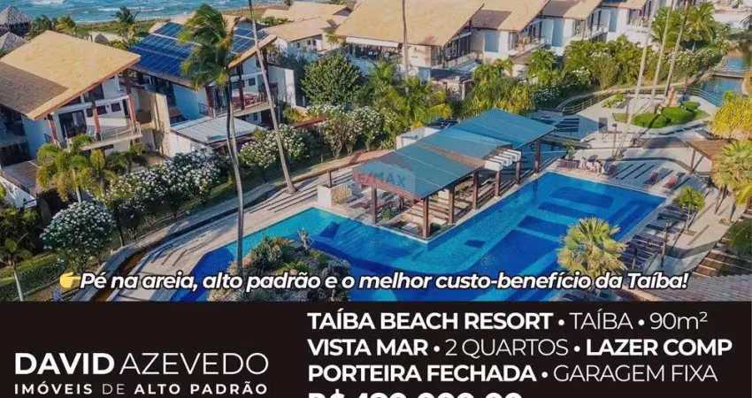 Venda - apartamento taíba beach resort - 90m² - 2 qtos (1 suíte) - lazer completo - vista mar
