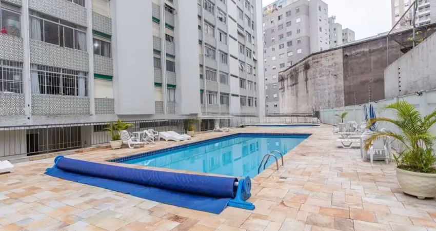 Apartamento de 81m² com 2 quartos e 1 vaga perto da consolação (piscina)