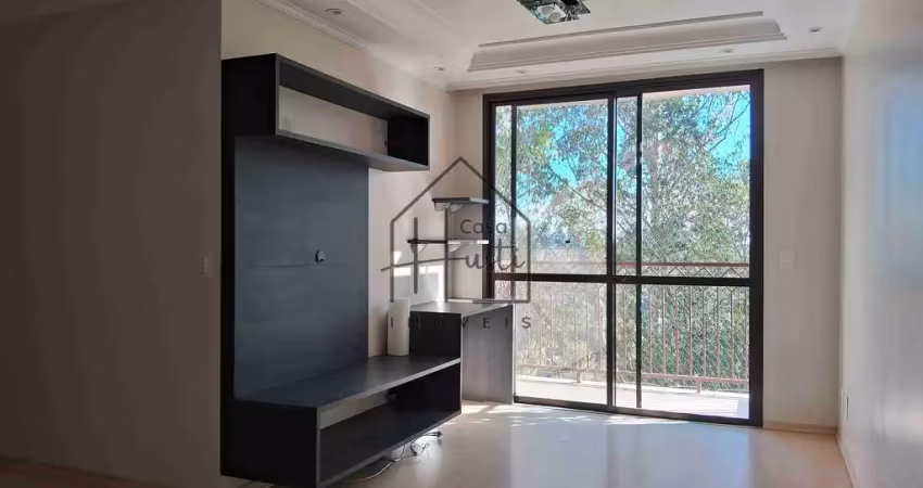 Lindo apto com terraço para locação,  3 dormitório sendo 1 suíte - 70m² - cond. granja viana ii, co