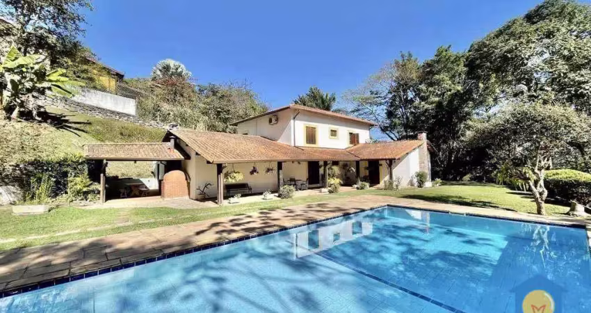 Casa com 4 dormitórios à venda, 478 m² por r$ 1.600.000,00 - granja viana - vila real do moinho velho - embu das artes/sp