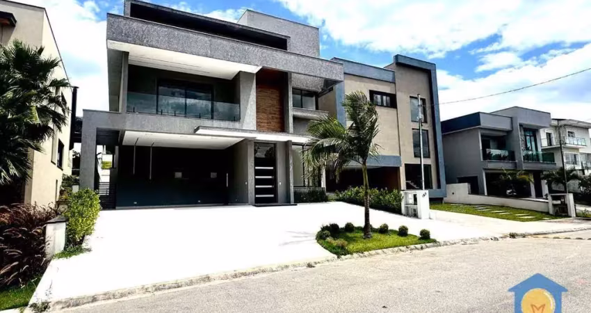 Casa com 5 suítes à venda, 430 m² por r$ 4.500.000 - granja viana - reserva santa maria - jandira/sp