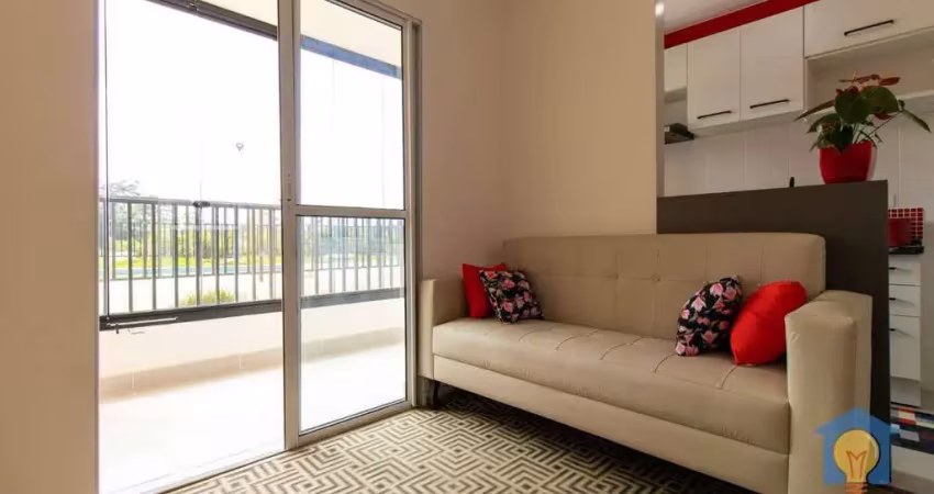 Apartamento com 2 dormitórios mobiliado à venda, 43 m² por r$ 310.000 - granja viana  jardim da glória - cotia/sp