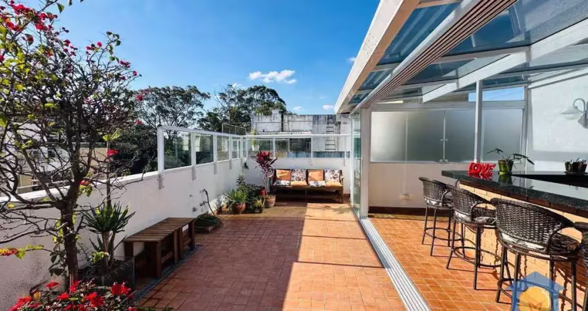 Cobertura com 3 dormitórios à venda, 183 m² por r$ 1.000.000,00 - granja viana - queluz vita - cotia/sp