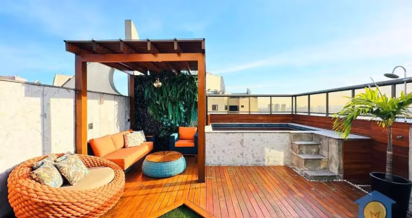 Cobertura à venda, 140 m² por r$ 1.200.000 - condomínio pitagueiras i - taboão da serra/sp
