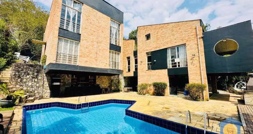 Casa com 6 dormitórios, 3.850 m² - venda por r$ 3.200.000 ou aluguel por r$ 10.000/mês - green valley - embu das artes/sp