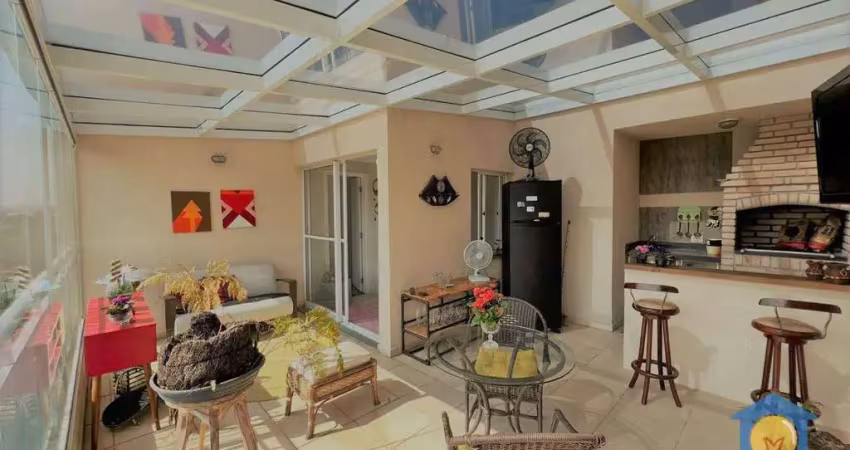Cobertura duplex para alugar, 105 m² por r$ 3.890/mês - granja viana - cotia/sp