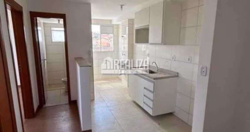 Apartamento de 2 dormitórios com piscina e churrasqueira no Parque do Mirante, Uberaba
