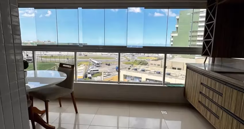 Lindo apartamento 1/4 decorado com vista mar em armação - porteira fechada