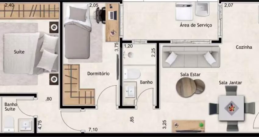 Apartamento com 2 quartos à venda no Centro, Santo André 