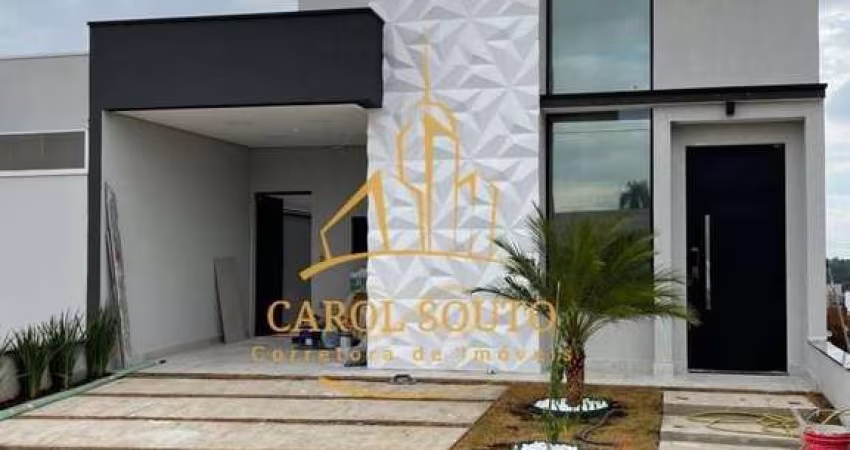 Casa Térrea com piscina condomínio Mantova - 4 quartos com planejados e ar condicionado