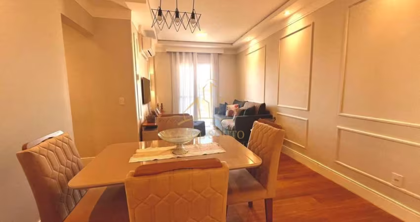 Apto com 3 quartos, ar condicionado, armarios planejados em 2 deles, cozinha e area de serviço - Lazer completo