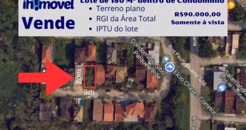 Terreno em condomínio fechado à venda na Rua do Cascalho, Vargem Grande, Rio de Janeiro