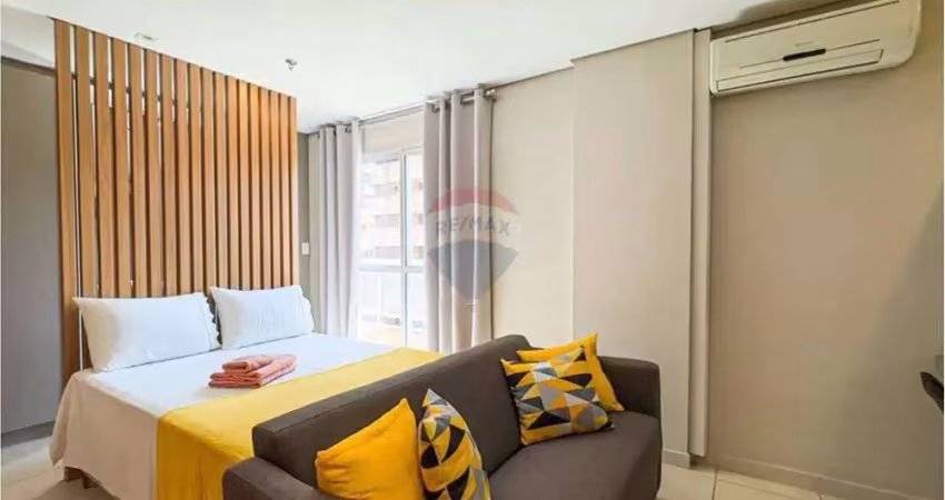 Apartamento flat mobiliado com 1 quarto para alugar no nova aliança 27m²