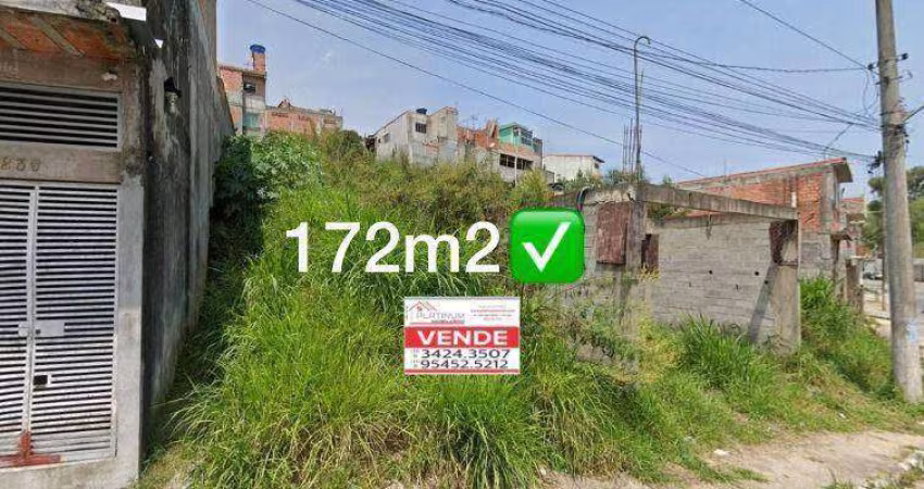 Terreno à venda, 172 m² por R$ 75.000,00 - Jardim Ipanema - Ferraz de Vasconcelos/SP