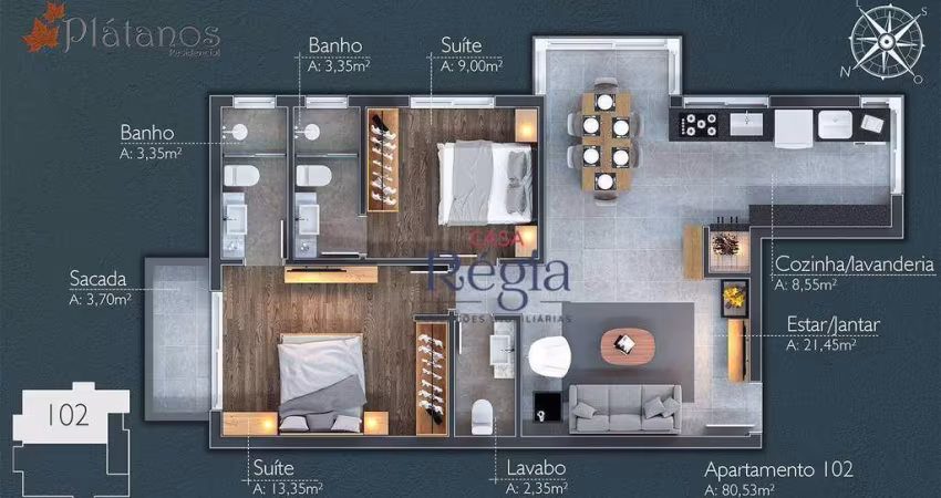 Apartamento à venda no Laje de Pedra em Canela/RS!