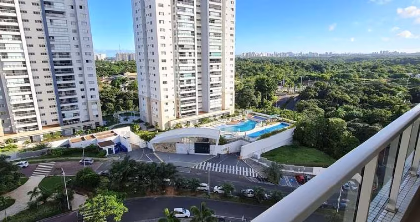 Apartamento em Patamares, no Greenville Platno, 2/4 sendo 1 suite, com sala ampliada, nascente, vista mar, com 2 vagas