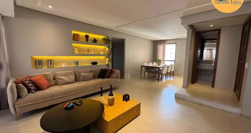 Apartamento alto padrão na alameda catânia, com 3 suites, 3 vagas cobertas, reformado.