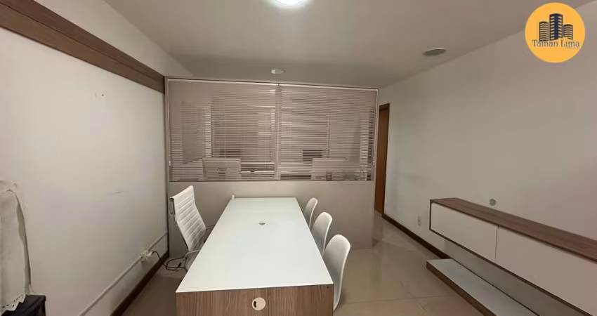 Sala Comercial no Hangar Business com 34, reformada, opção de venda com mobília e sem mobília.