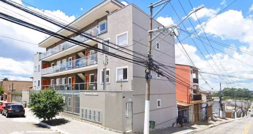 Cobertura com 1 dormitório, churrasqueira e quintal à venda, 41 m² por r$ 224.000 - jardim são nicolau - são paulo/sp