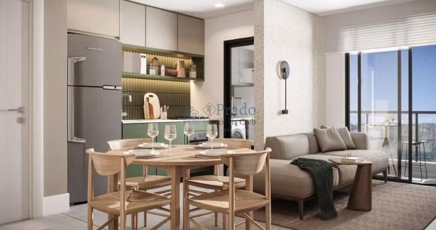 Lançamento à venda, 54m² privativos, 2 dormitórios 1 senddo suíte, 1 vaga,  Centro, Curitiba, PR