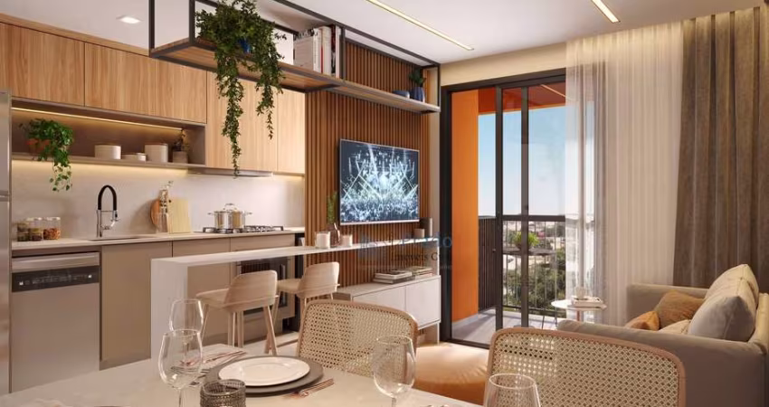 Lançamento à venda,52 m² privativos, 2 dormitórios 1 sendo suíte, 1 vaga, Cidade Industrial, Curiti