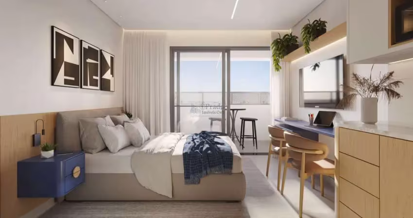 Lançamento à venda, 28m² privativos, 1 dormitório, sacada com churrassqueira, capão raso, curitiba,