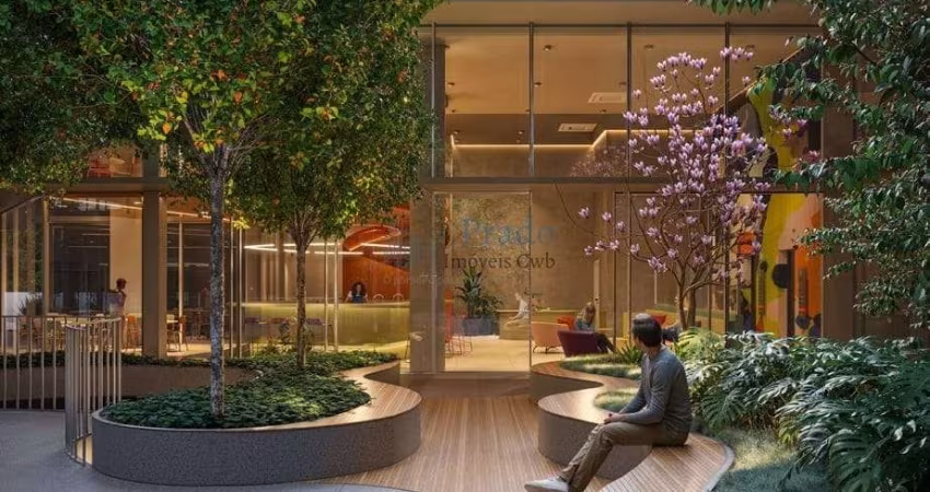 Lançamento  garden à venda, 33m² + 16 m² privativos, 1 dormitório, Prado Velho, Curitiba, PR