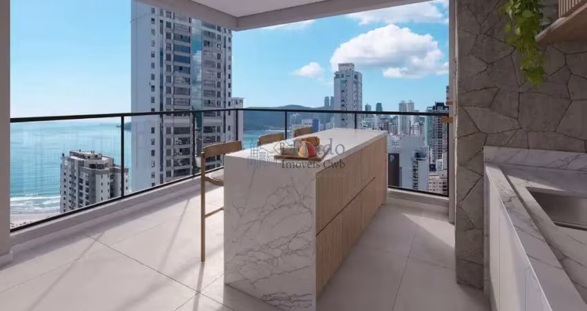 Lançamento à venda, 186 m² privativos, 4 suítes, 3 vagas, centro, balneário camboriú, sc