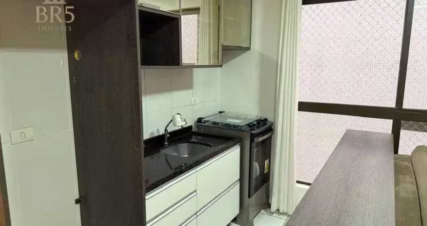 Apartamento com 1 quarto todo mobiliado à venda, 28 m² privativa- cabral - curitiba/pr