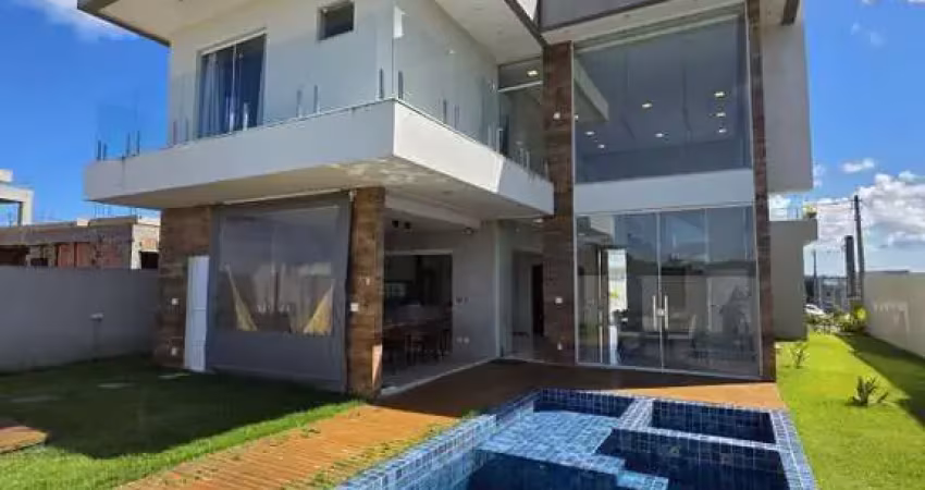 Casa em condomínio para venda em camaçari, alphaville (abrantes), 4 dormitórios, 4 suítes, 5 banheiros, 3 vagas