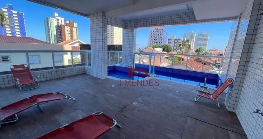 Apartamento residencial à venda, maracanã, praia grande - ap3833.