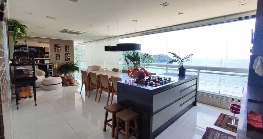 Apartamento com 3 dormitórios à venda, 250 m² por R$ 4.950.000 - Canto do Forte - Praia Grande/SP
