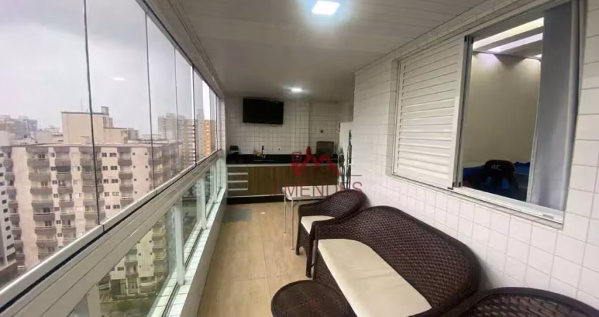 Apartamento com 3 dormitórios à venda, 115 m² por r$ 980.000,00 - vila assunção - praia grande/sp