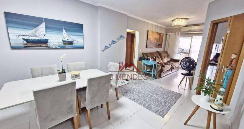 Apartamento com 2 dormitórios à venda, 86 m² por r$ 650.000,00 - aviação - praia grande/sp