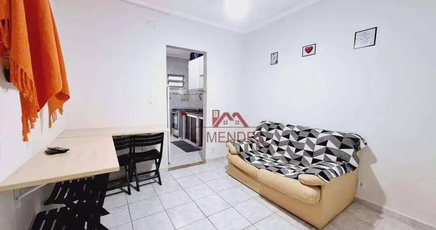 Kitnet com 1 dormitório à venda, 36 m² por r$ 227.000,00 - balneário pires - praia grande/sp