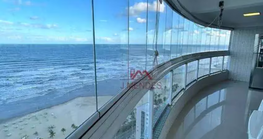 Apartamento com 4 dormitórios, 194 m² - venda por r$ 2.300.000 ou aluguel por r$ 12.000,00/mês - aviação - praia grande/sp