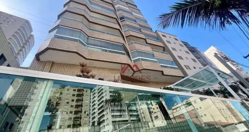 Apartamento com 1 dormitório à venda, 54 m² por r$ 299.000 - aviação - praia grande/sp