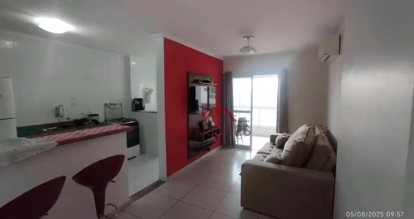Apartamento com 1 dormitório sendo suíte à venda, 55 m² por r$ 380.000 - aviação - praia grande/sp