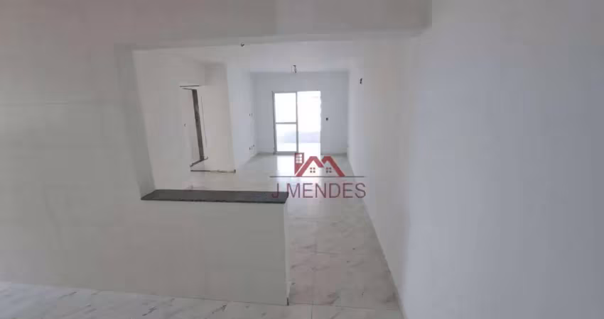 Apartamento com 2 dormitórios à venda, 82 m² por r$ 600.000,00 - guilhermina - praia grande/sp