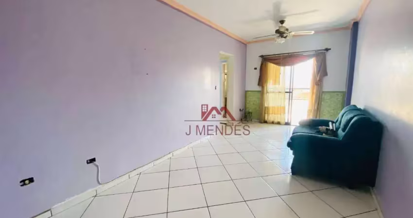 Apartamento com 2 dormitórios para alugar, 70 m² por r$ 3.000,02/mês - cidade ocian - praia grande/sp