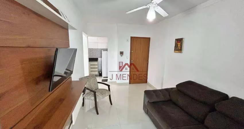 Apartamento com 1 dormitório à venda, 53 m² por r$ 420.000,00 - canto do forte - praia grande/sp